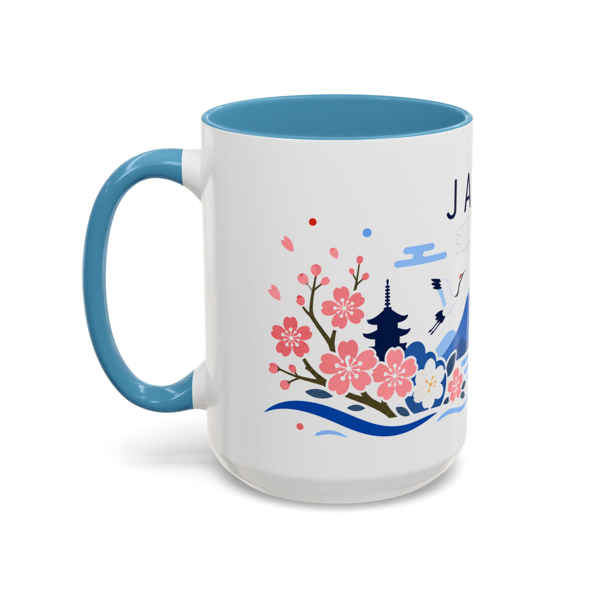 Japan Coffee Mug | Travel Souvenir Accent Mug | Country Gift Ceramic Cup 11oz 15oz