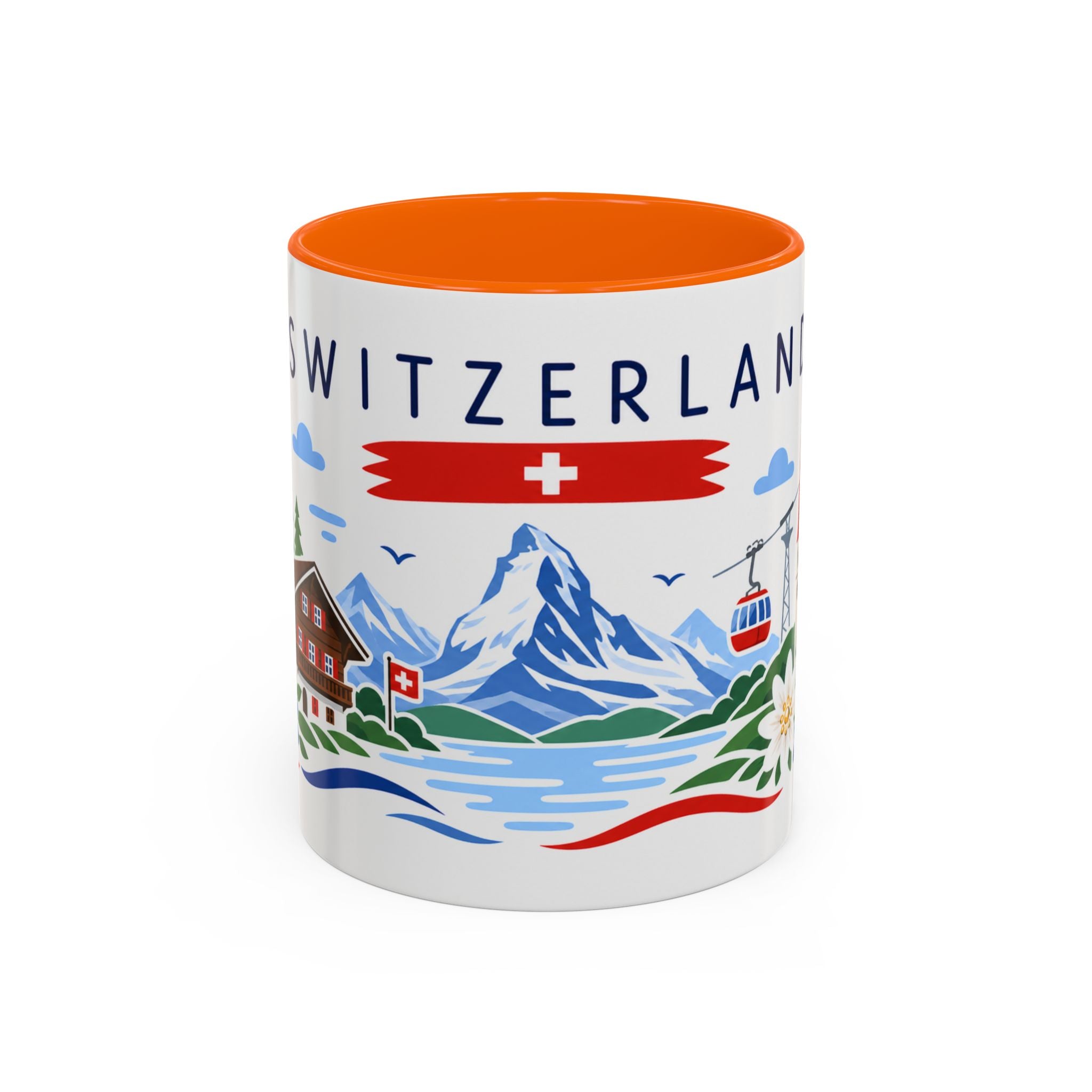Switzerland Coffee Mug | Travel Souvenir Accent Mug | Country Gift Ceramic Cup 11oz 15oz