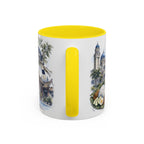 Johor Bahru Coffee Mug | Malaysia Travel Souvenir | Vintage Illustrated City Gift | 11 oz 15 oz Accent Mug