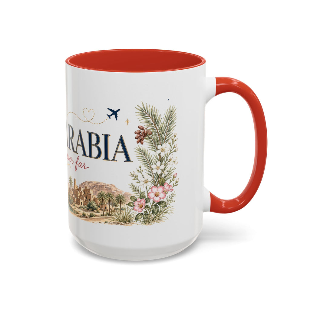 Saudi Arabia Home Country Mug | Moving Away Gift | Long Distance Friendship | 11 oz 15 oz Accent Mug