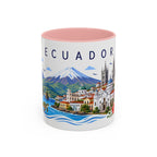 Ecuador Coffee Mug | Travel Souvenir Accent Mug | Place Gift Ceramic Cup 11oz 15oz