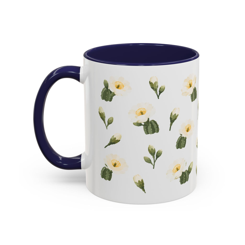 Arizona Saguaro cactus blossom Mug, State Flower Floral Coffee Cup, 11oz Botanical Gift
