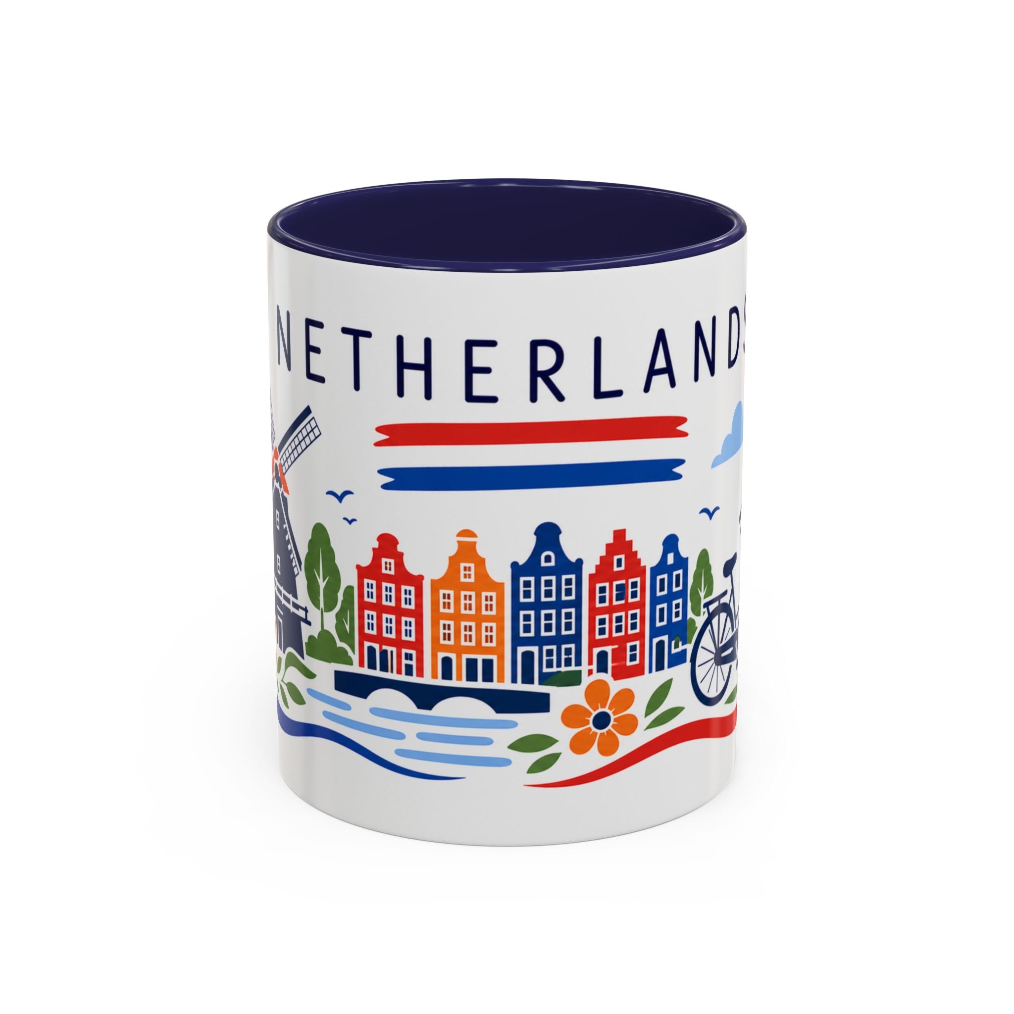 Netherlands Coffee Mug | Travel Souvenir Accent Mug | Country Gift Ceramic Cup 11oz 15oz
