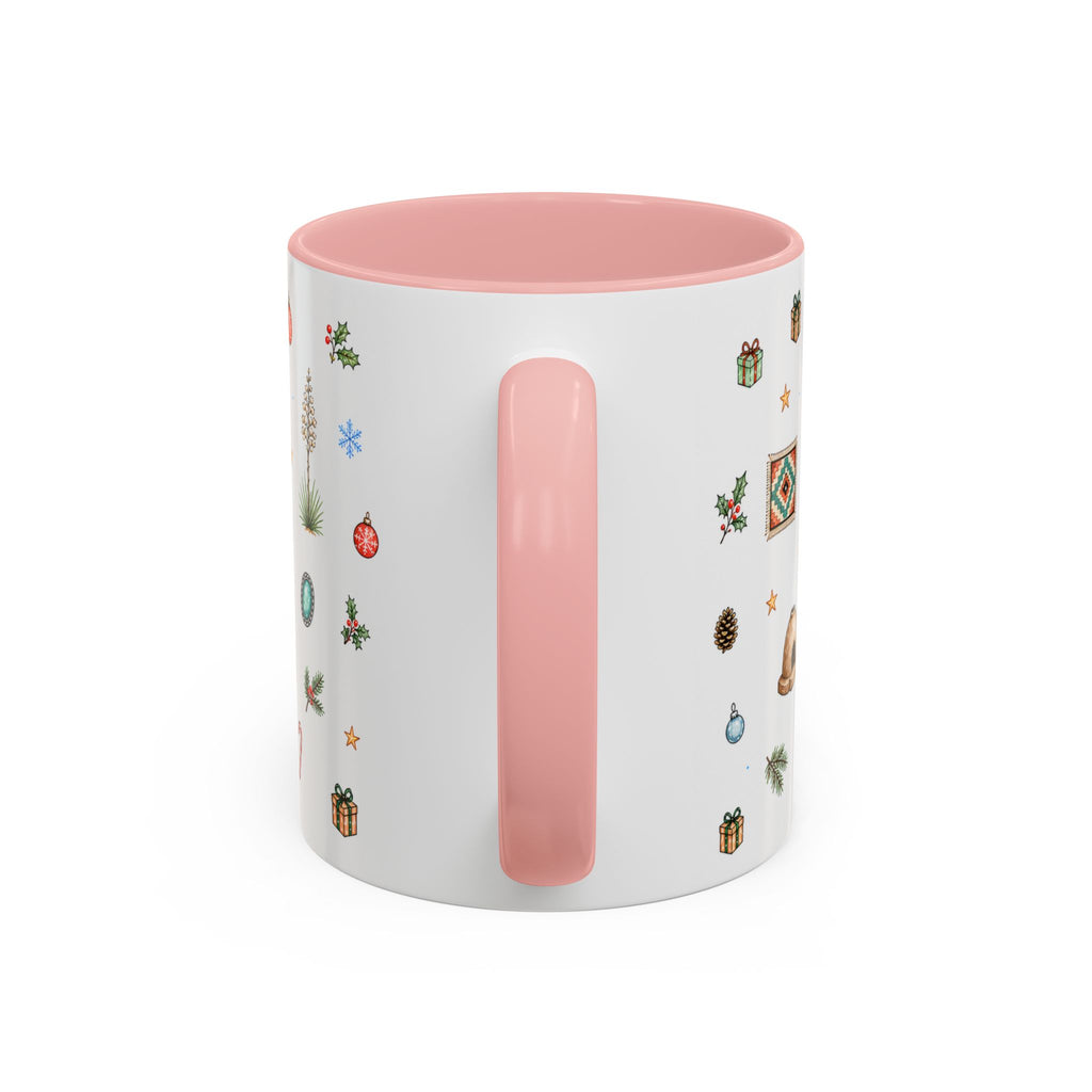 Santa Fe Christmas Mug | Watercolor City Souvenir | Ceramic Coffee Cup (11oz 15oz)