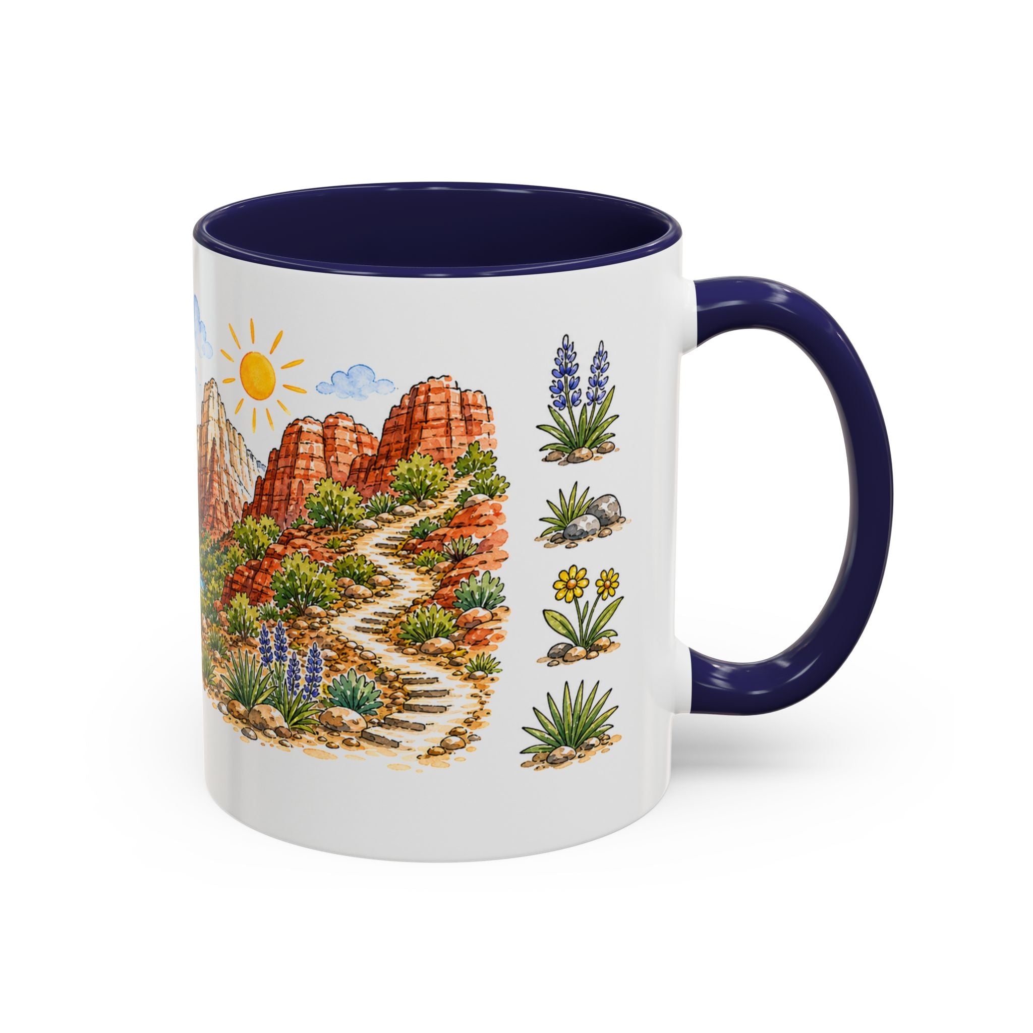 Zion National Park Mug | US Travel Souvenir Accent Coffee Mug | 11oz 15oz Ceramic Cup