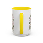 Connecticut State Map Mug | Botanical Accent Coffee Cup (11oz 15oz)