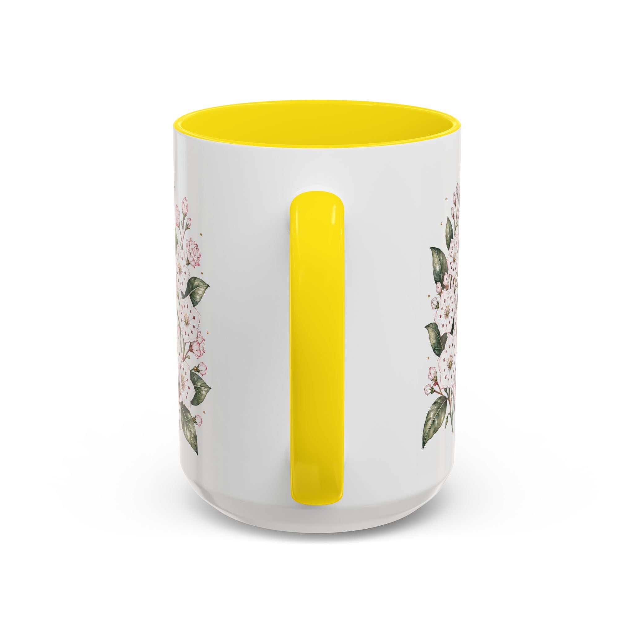 Connecticut State Map Mug | Botanical Accent Coffee Cup (11oz 15oz)