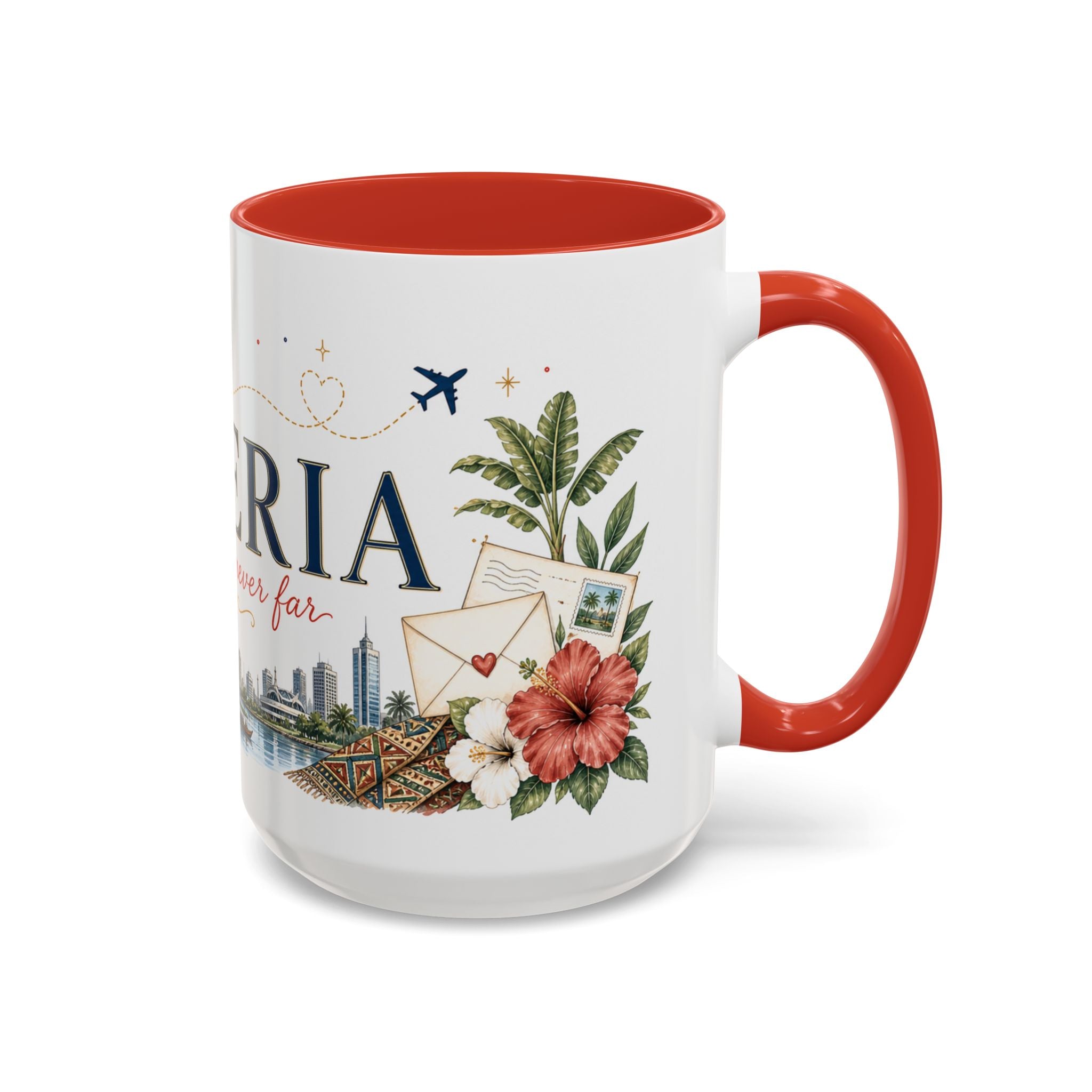 Nigeria Home Country Mug | Moving Away Gift | Long Distance Friendship | 11 oz 15 oz Accent Mug