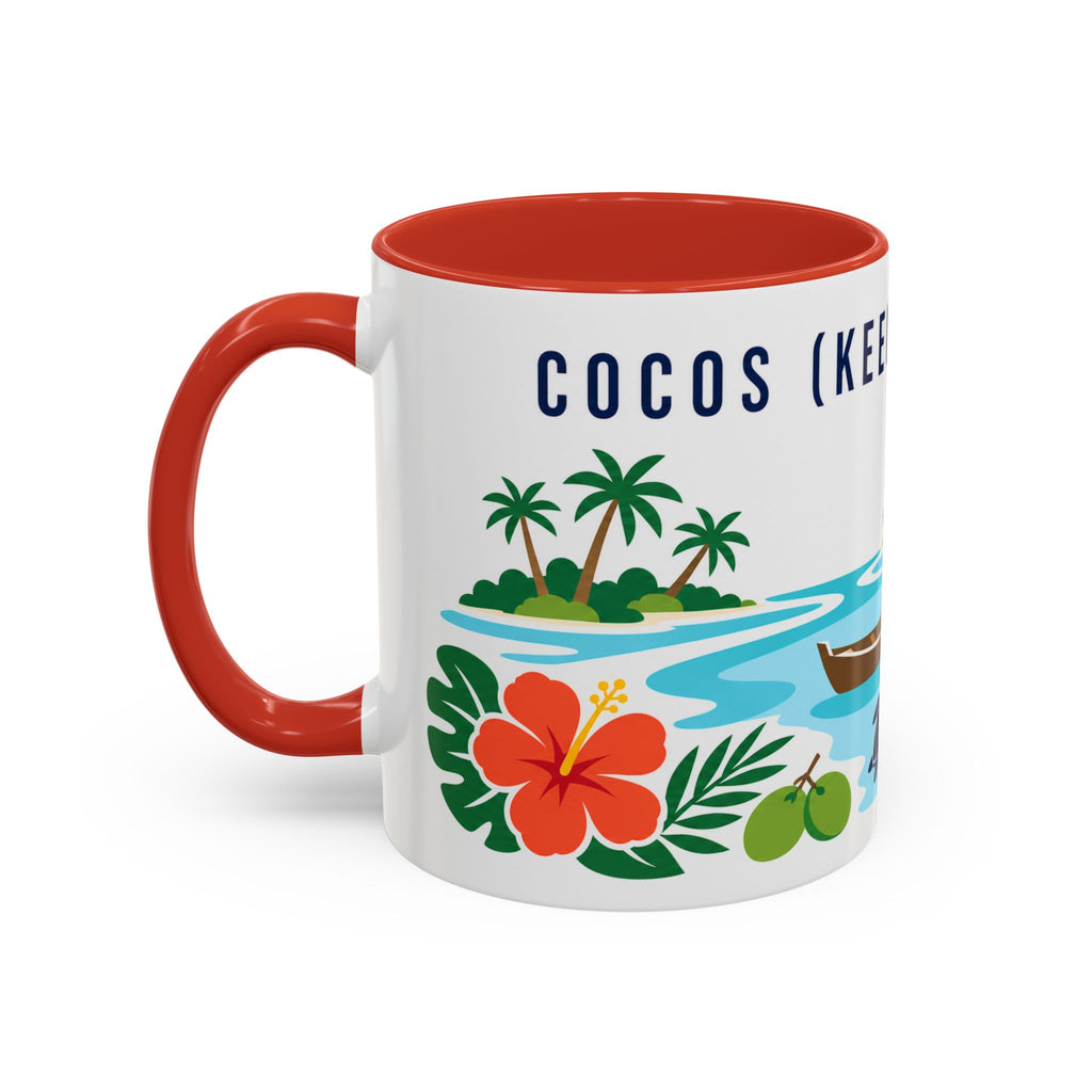 Cocos (Keeling) Islands Coffee Mug | Travel Souvenir Accent Mug | Country Gift Ceramic Cup 11oz 15oz