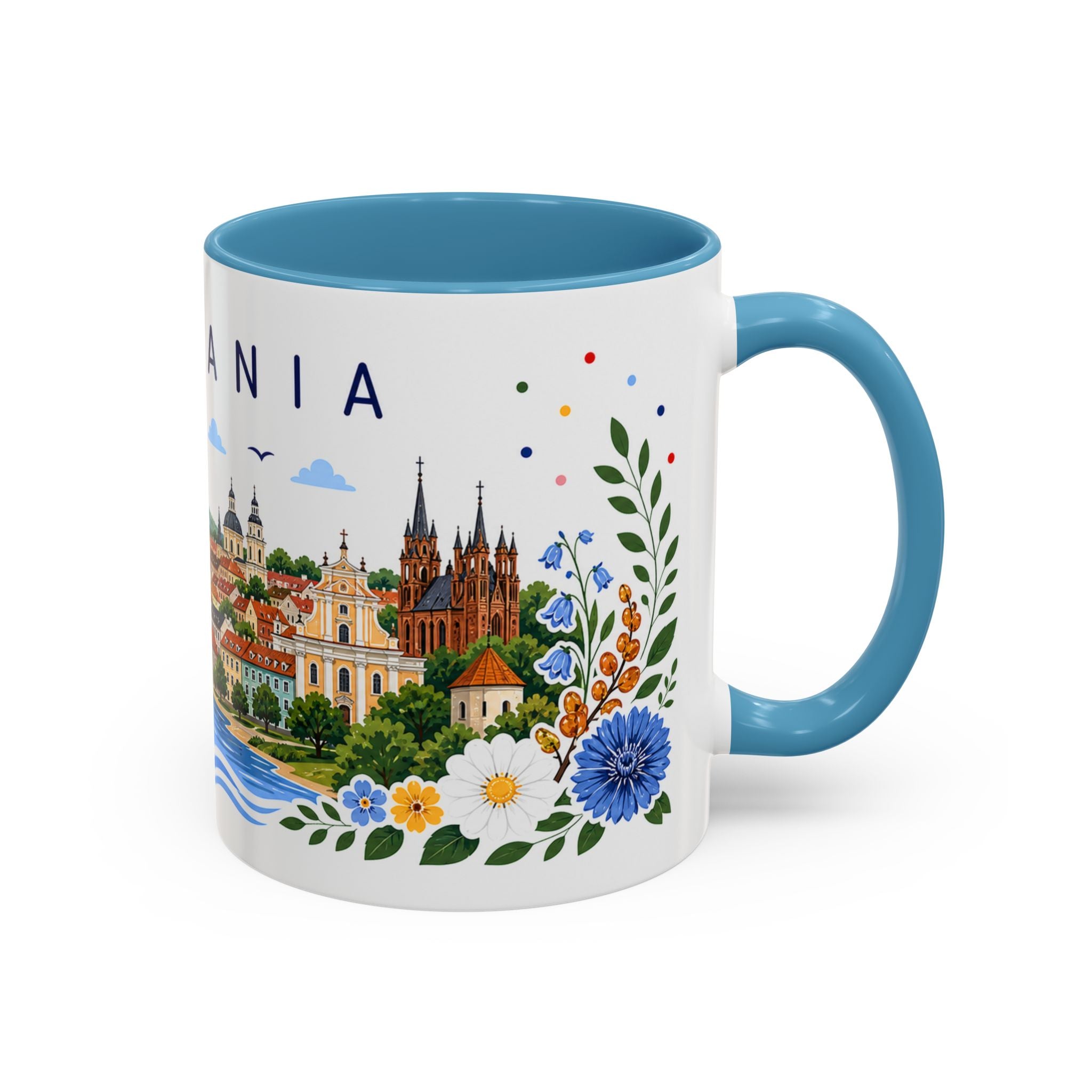 Lithuania Coffee Mug | Travel Souvenir Accent Mug | Place Gift Ceramic Cup 11oz 15oz