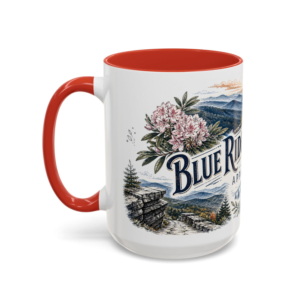 Blue Ridge Parkway Mug, Appalachia Travel Souvenir, Bucket List Gift, Accent Ceramic Coffee Mug 11oz 15oz