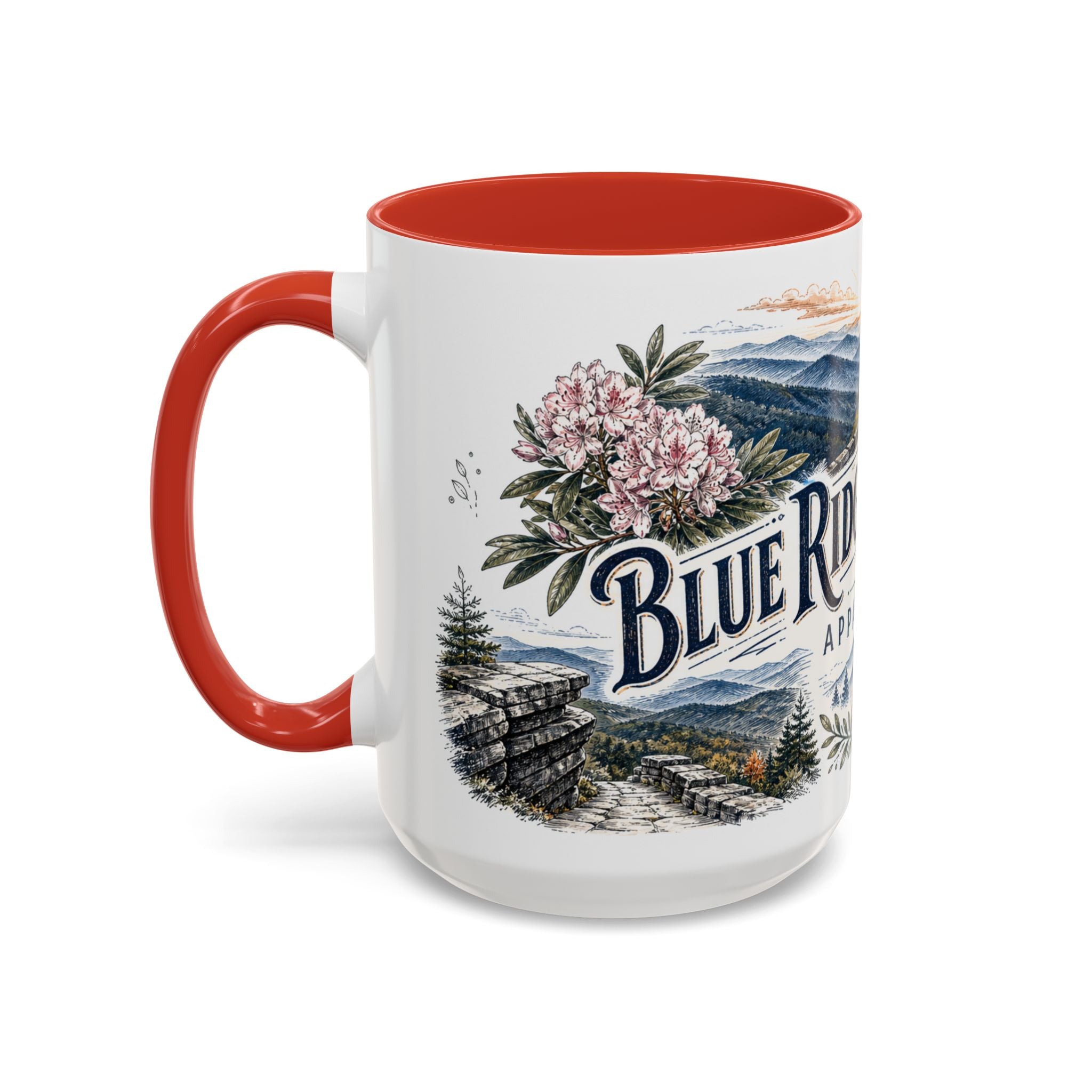 Blue Ridge Parkway Mug, Appalachia Travel Souvenir, Bucket List Gift, Accent Ceramic Coffee Mug 11oz 15oz