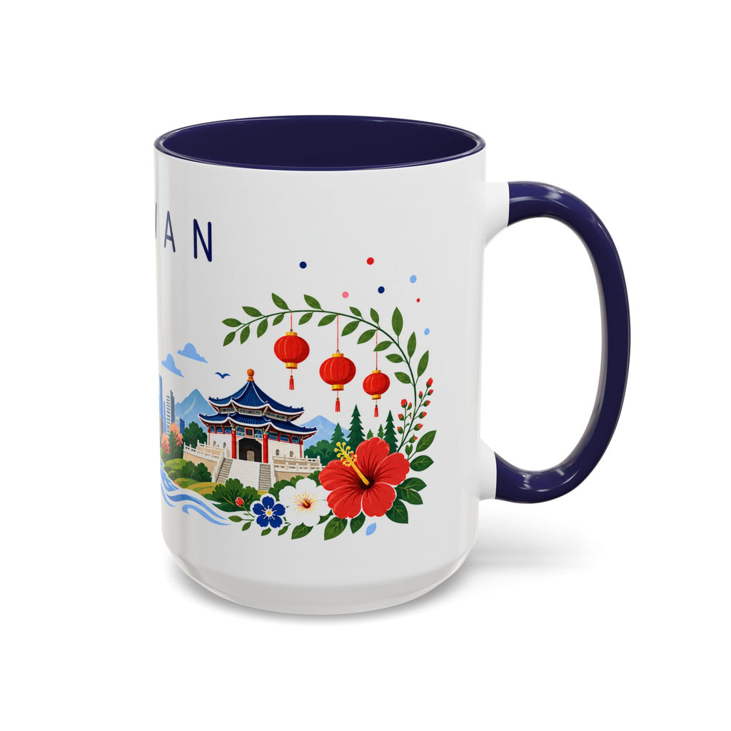 Taiwan Coffee Mug | Travel Souvenir Accent Mug | Place Gift Ceramic Cup 11oz 15oz