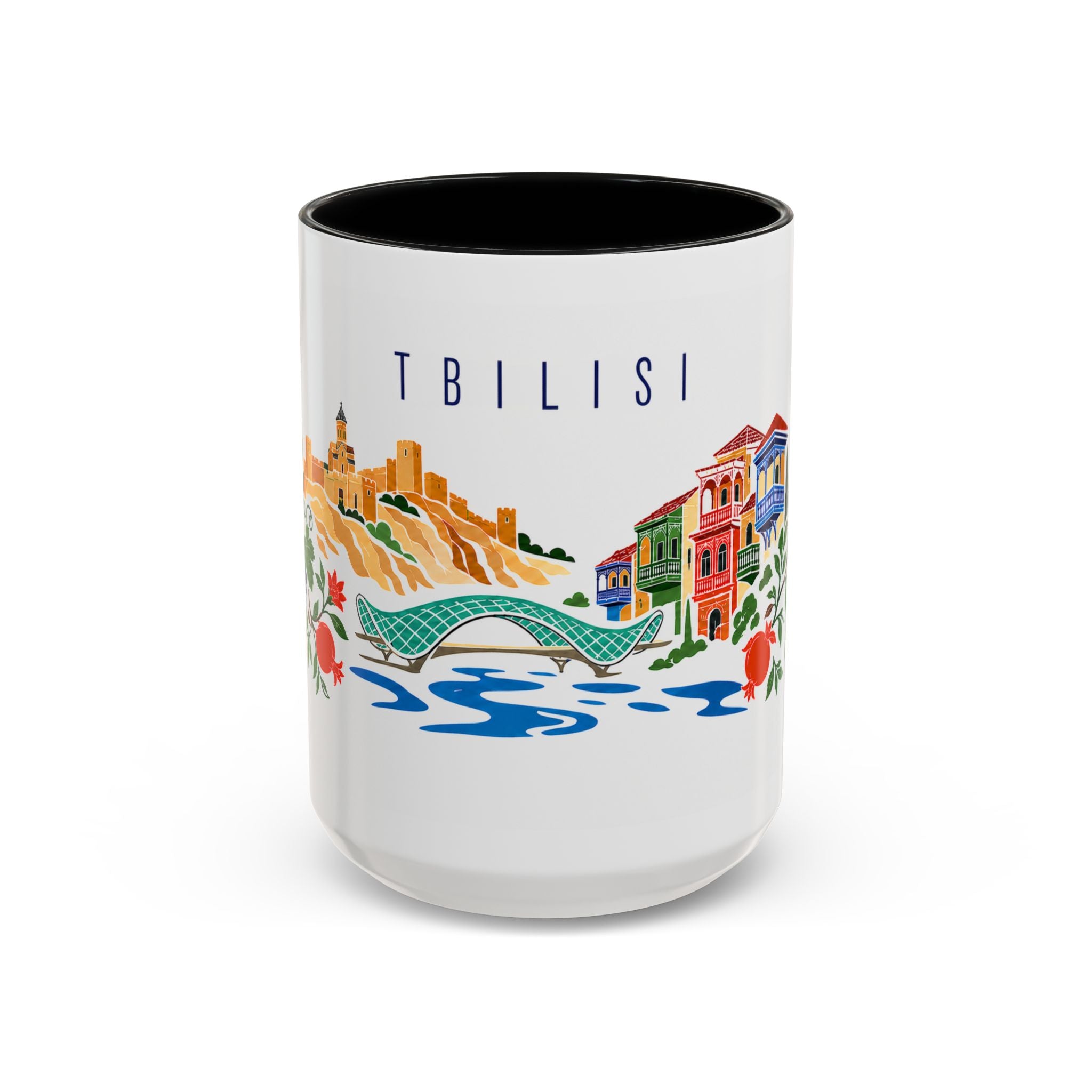 Tbilisi Coffee Mug | Georgia Travel Souvenir | Porcelain Decal City Gift | 11oz 15oz Accent Mug