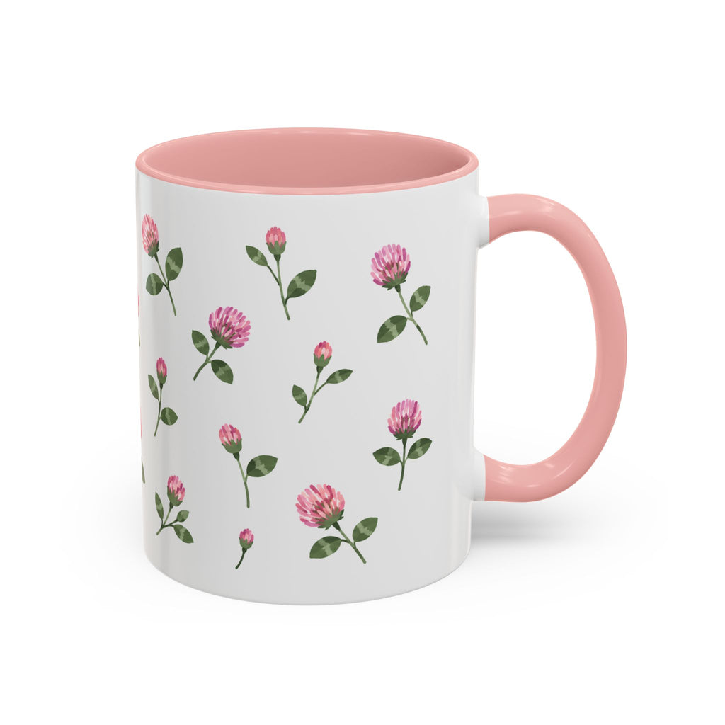 Vermont Red Clover Mug, State Flower Floral Coffee Cup, 11oz Botanical Gift