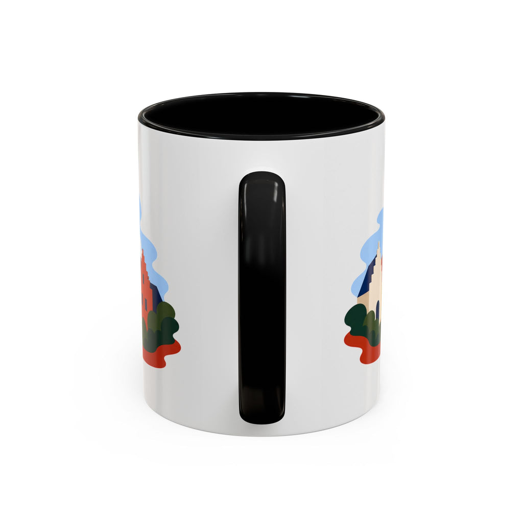 Bruges Coffee Mug | Travel Destination Souvenir Gift | Accent Color Ceramic 11oz 15oz