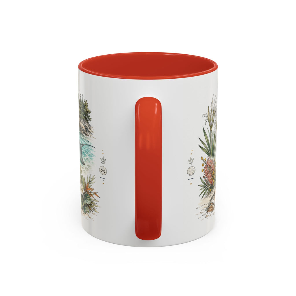 Whitehaven Beach Mug, Australia Travel Souvenir, Bucket List Gift, Accent Ceramic Coffee Mug 11oz 15oz