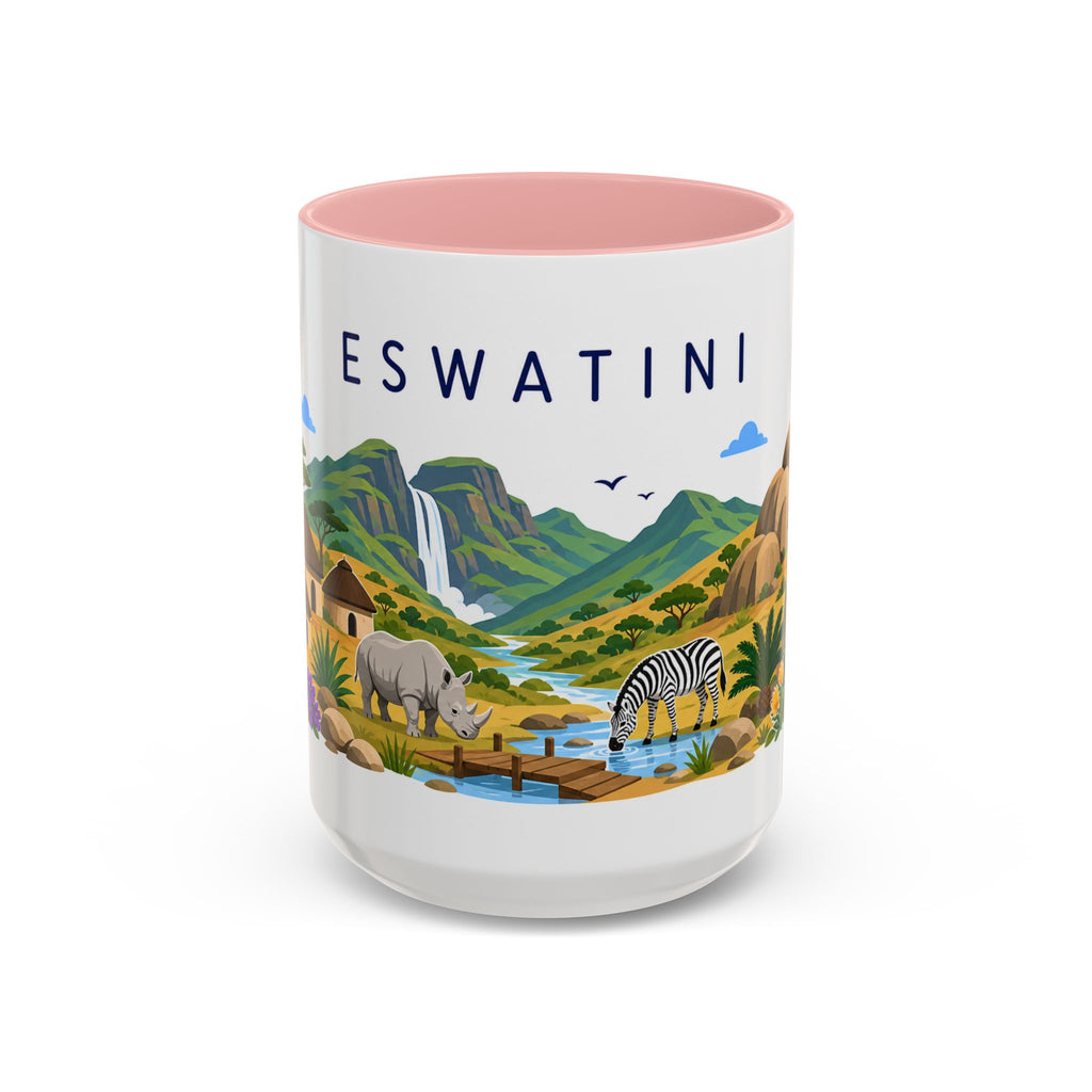 Eswatini Coffee Mug | Travel Souvenir Accent Mug | Country Gift Ceramic Cup 11oz 15oz