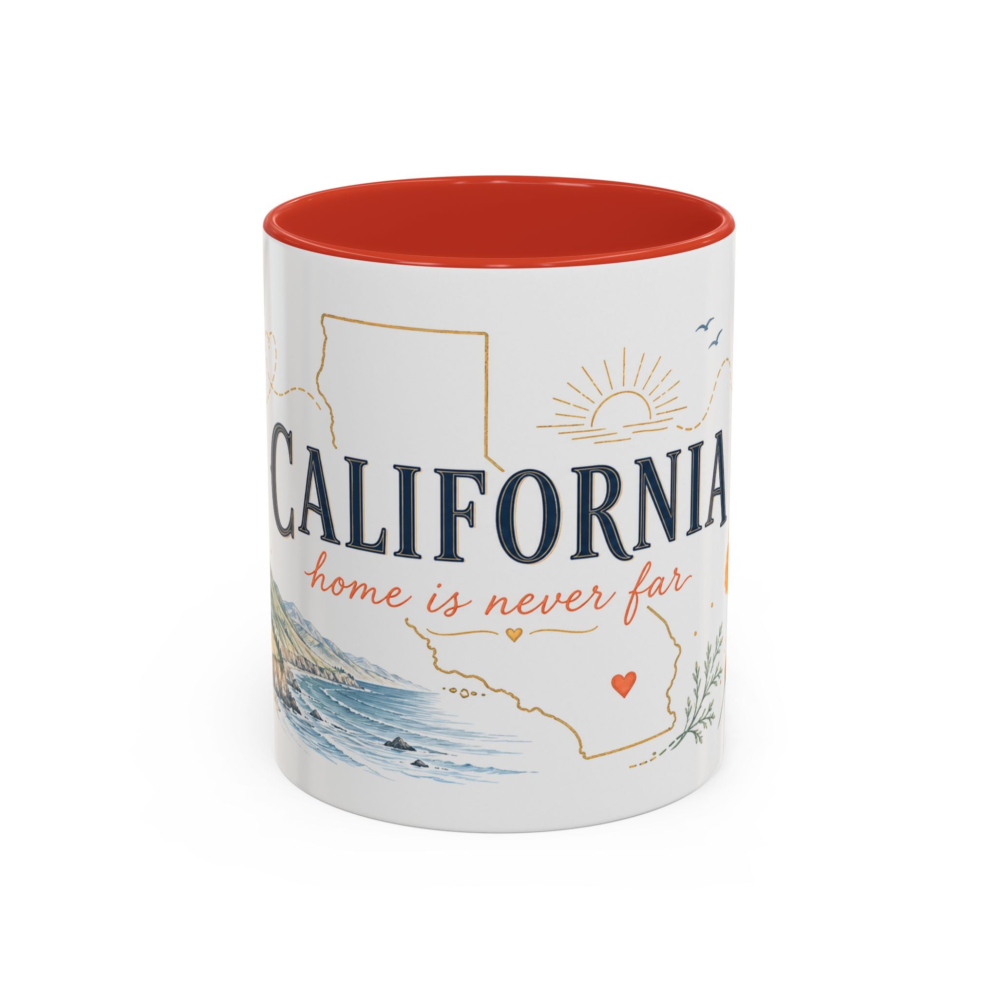 California Home State Mug | Moving Away Gift | Long Distance Friendship Coffee Cup