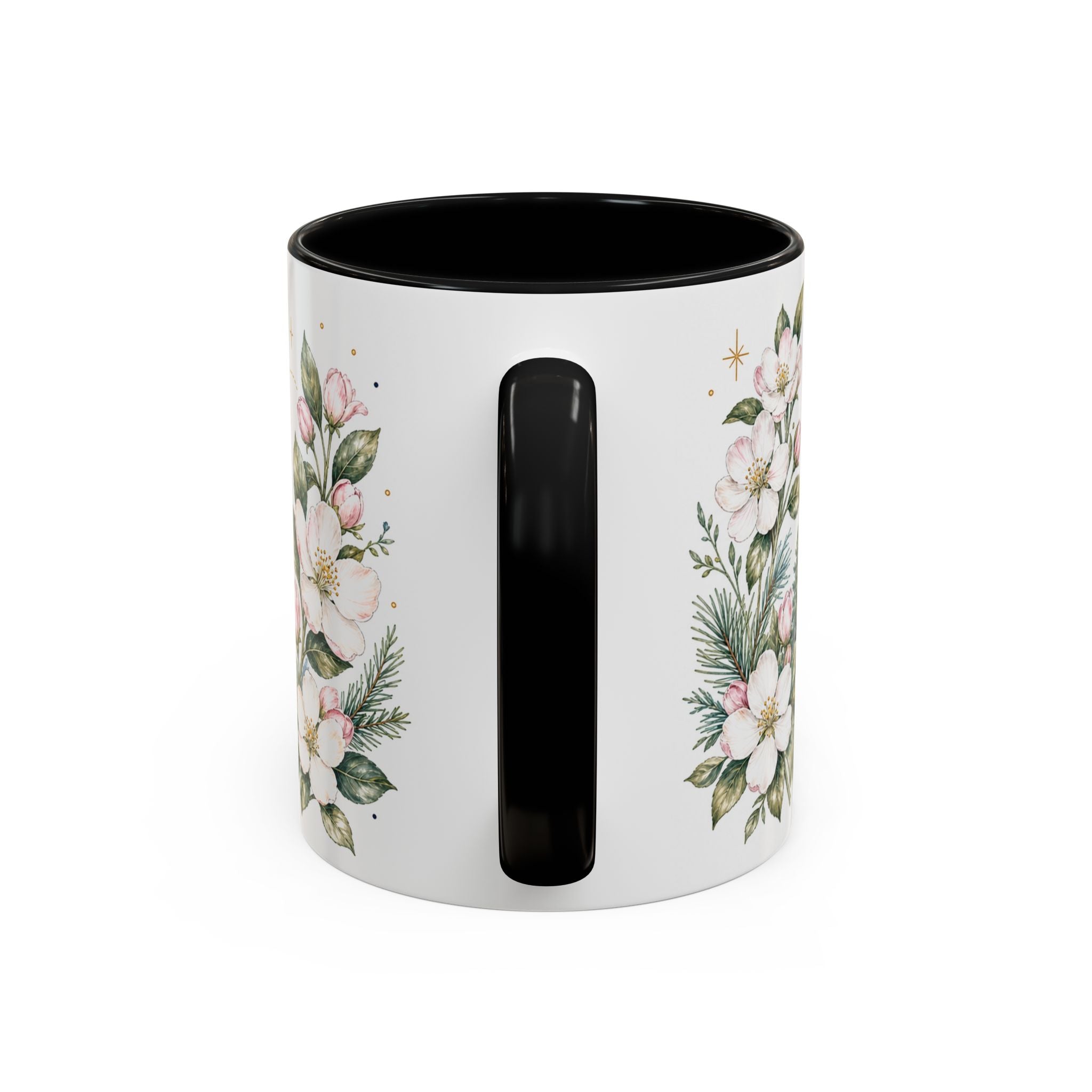Michigan State Map Mug | Botanical Accents, Lakes Art | Homesick Gift