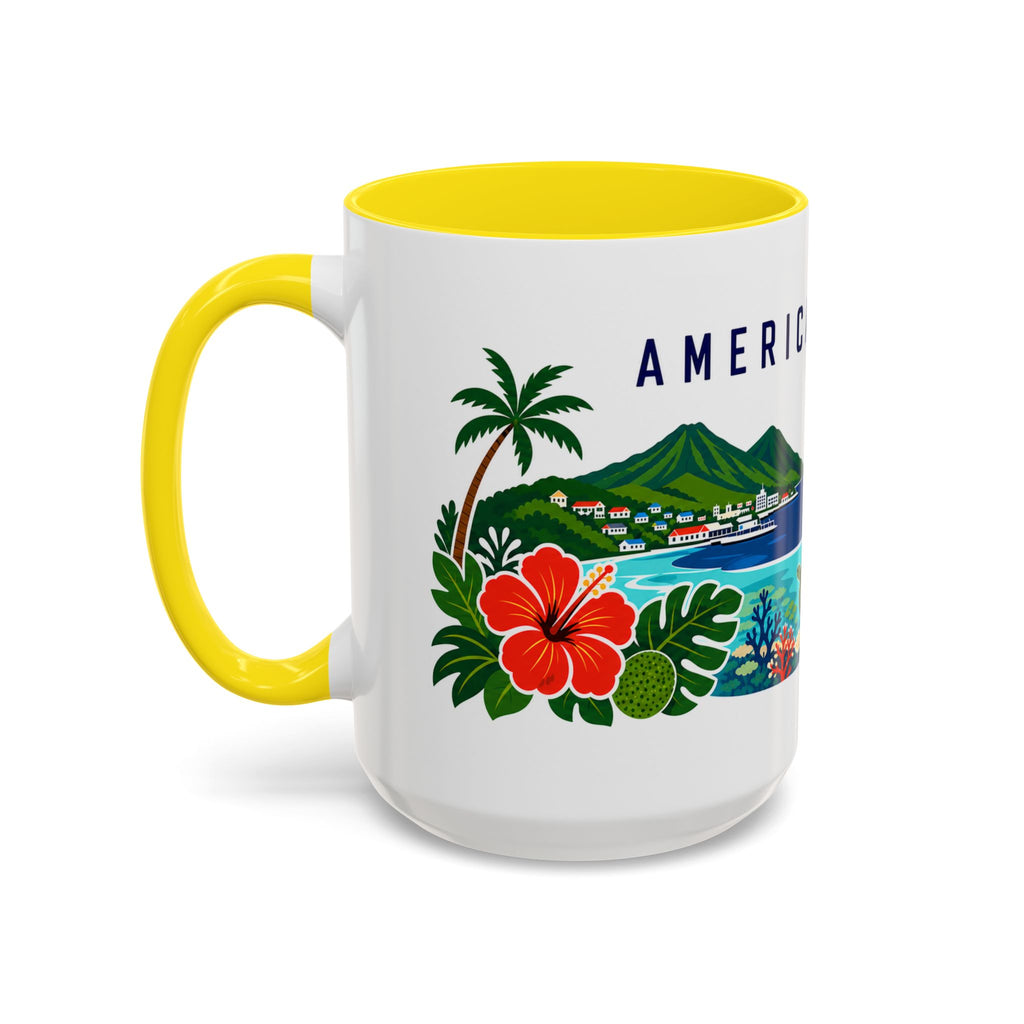 American Samoa Coffee Mug | Travel Souvenir Accent Mug | Country Gift Ceramic Cup 11oz 15oz
