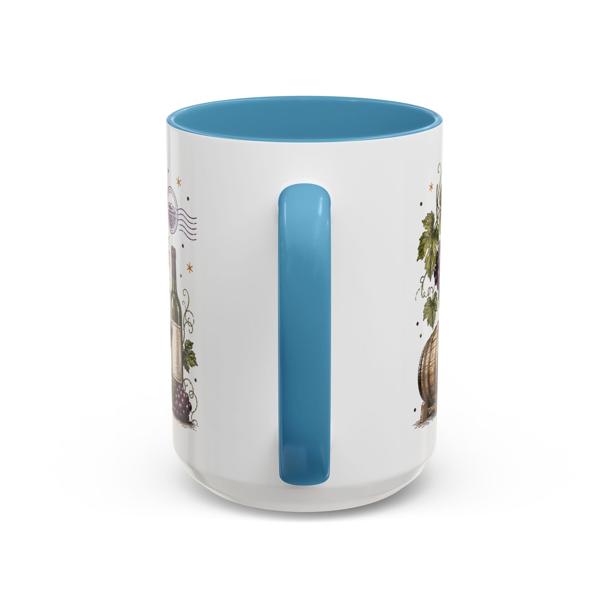 Cape Winelands Coffee Mug | Travel Destination Souvenir Gift | Accent Color Ceramic 11oz 15oz