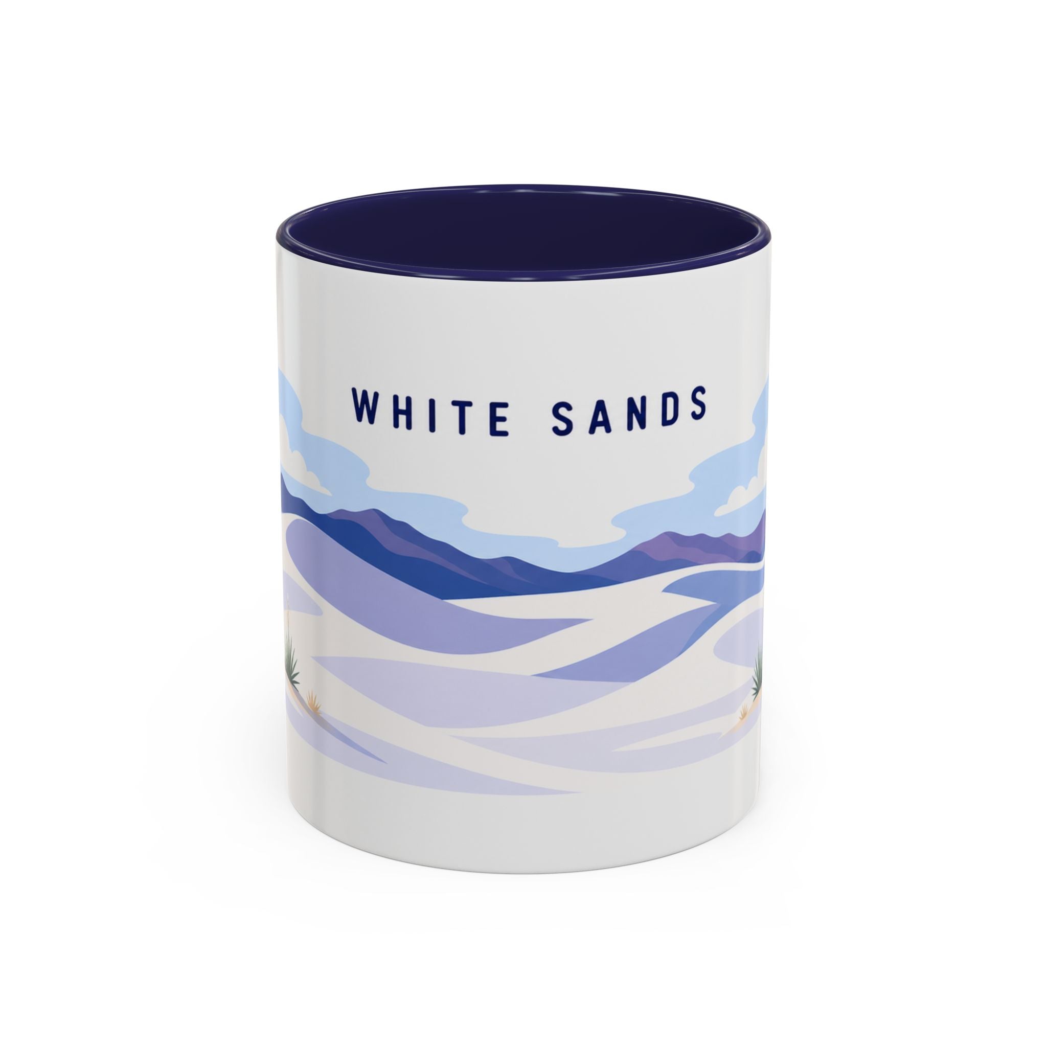 White Sands National Park Coffee Mug | Solid Color Block Park Souvenir | 11oz 15oz Accent Mug