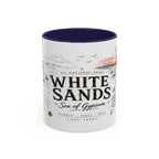 White Sands National Park Coffee Mug | New Mexico Desert Sand Dunes Gift | Accent Color Ceramic 11oz 15oz
