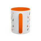Christmas Mug | Watercolor Tree Gifts Wreath Holiday Cup | Accent Coffee Mug 11oz 15oz