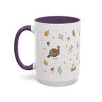 Thanksgiving Turkey Mug | Friendly Woodland Watercolor Gift | Autumn Accent Cup 11oz 15oz