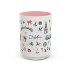 Dublin Christmas Mug | Watercolor City Souvenir, Holiday Travel Gift (11oz/15oz)