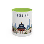 Beijing Coffee Mug | China Travel Souvenir | Porcelain Decal City Gift | 11oz 15oz Accent Mug