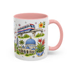 Kuala Lumpur Illustrated Travel Mug | City Souvenir Accent Coffee Mug | 11oz 15oz Ceramic Cup