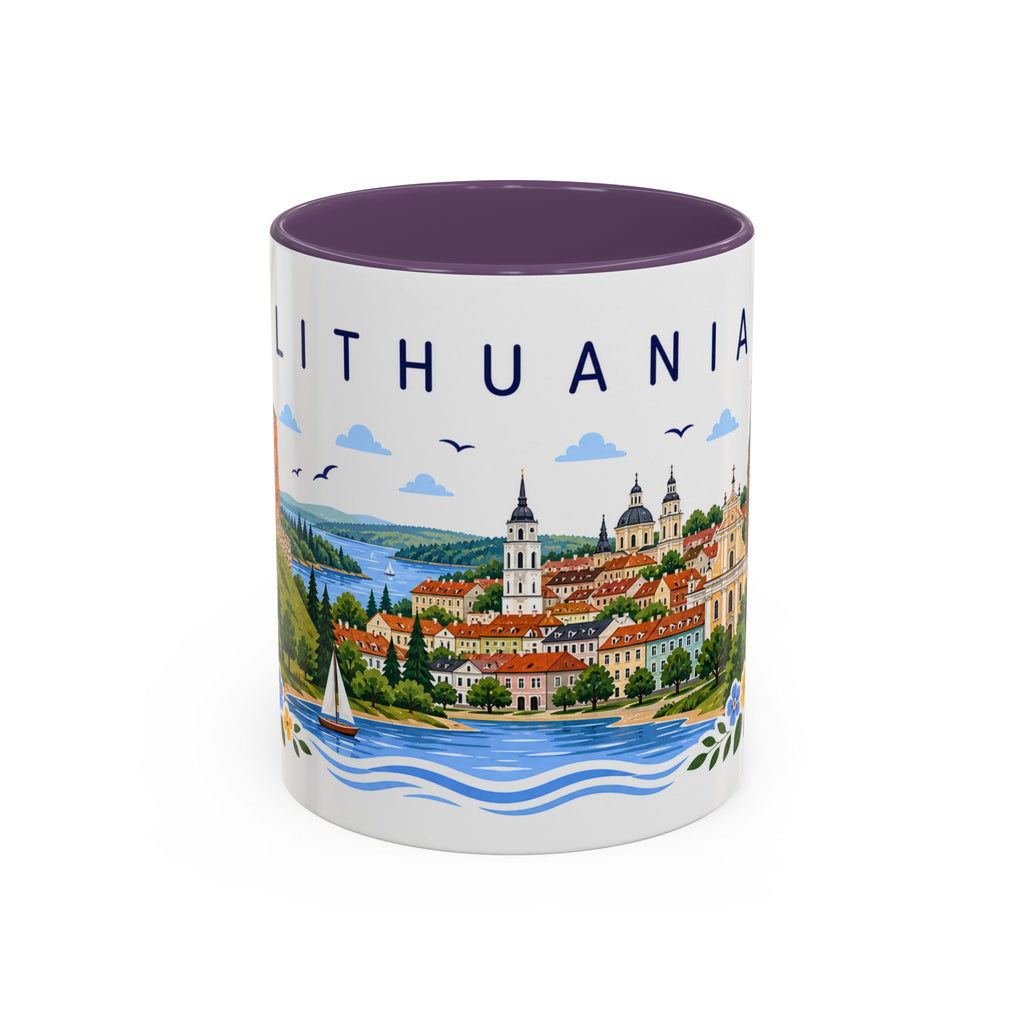 Lithuania Coffee Mug | Travel Souvenir Accent Mug | Place Gift Ceramic Cup 11oz 15oz