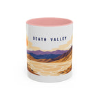 Death Valley National Park Coffee Mug | Solid Color Block Park Souvenir | 11oz 15oz Accent Mug