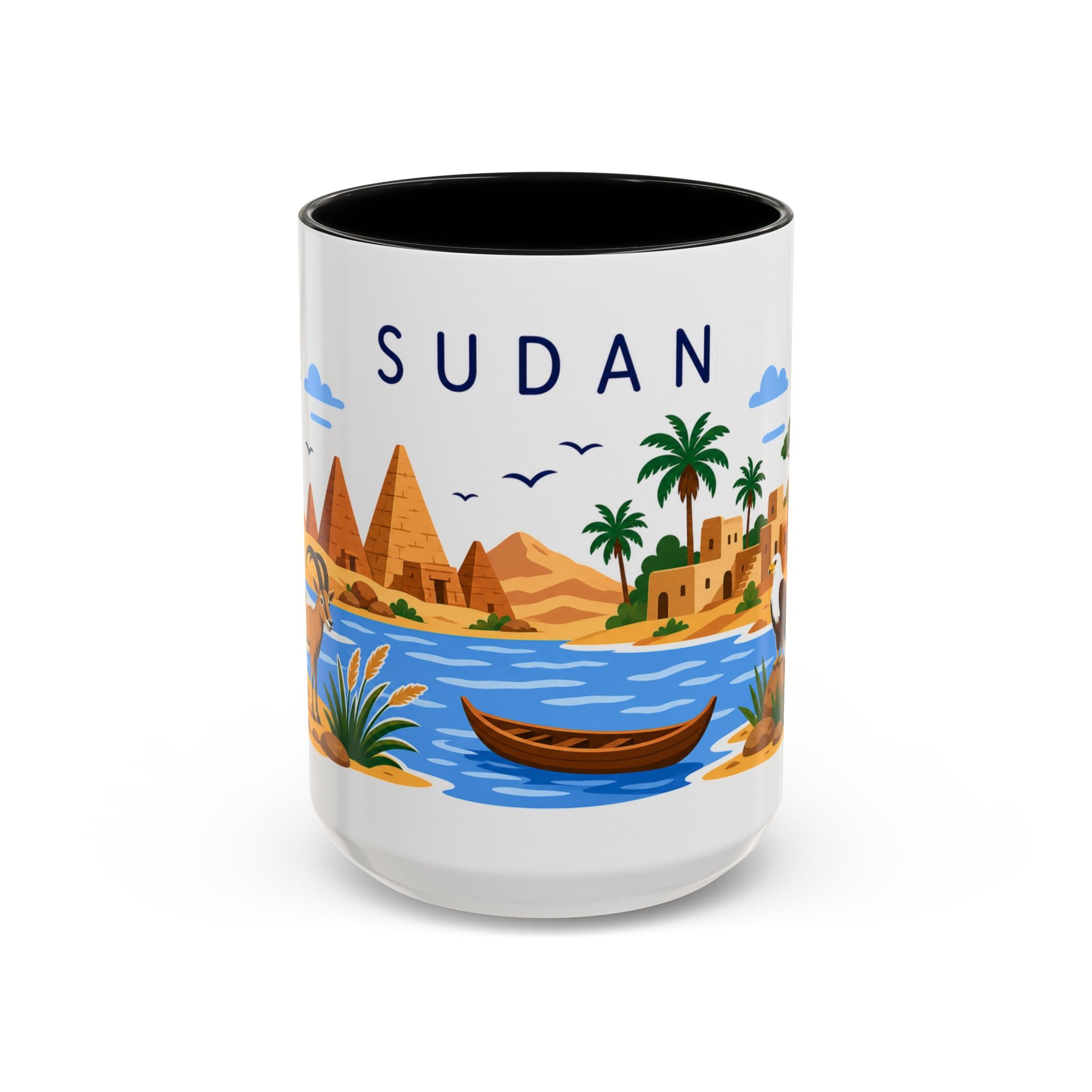 Sudan Home Country Mug | Moving Away Gift | Long Distance Friendship | 11 oz 15 oz Accent Mug