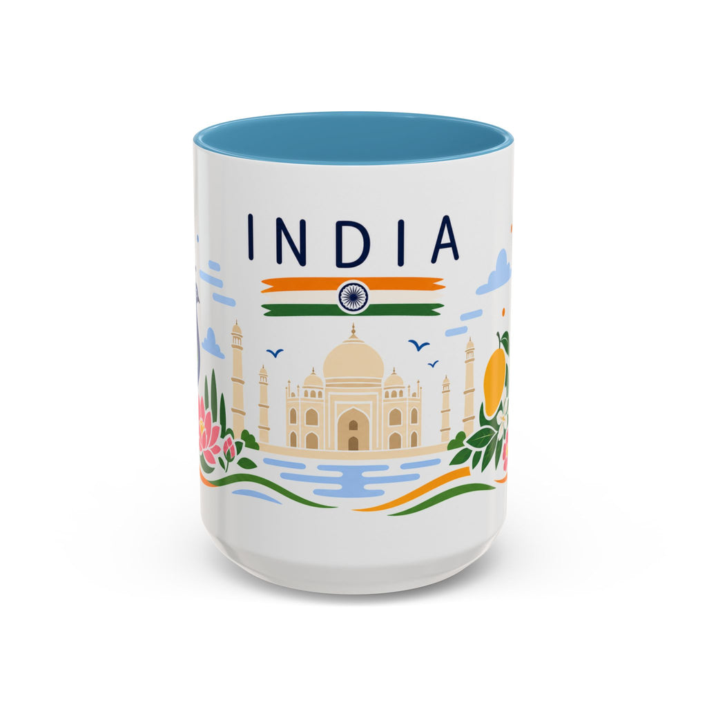 India Coffee Mug | Travel Souvenir Accent Mug | Country Gift Ceramic Cup 11oz 15oz