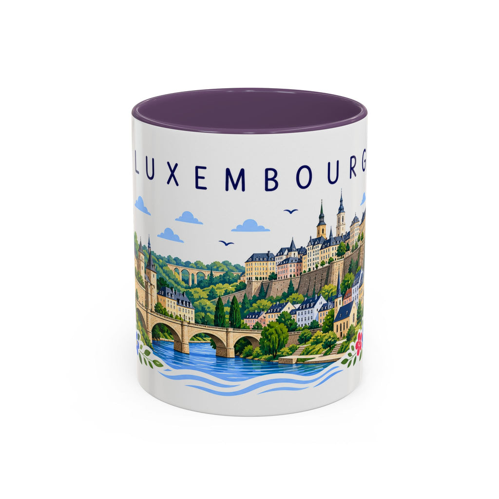 Luxembourg Coffee Mug | Travel Souvenir Accent Mug | Place Gift Ceramic Cup 11oz 15oz