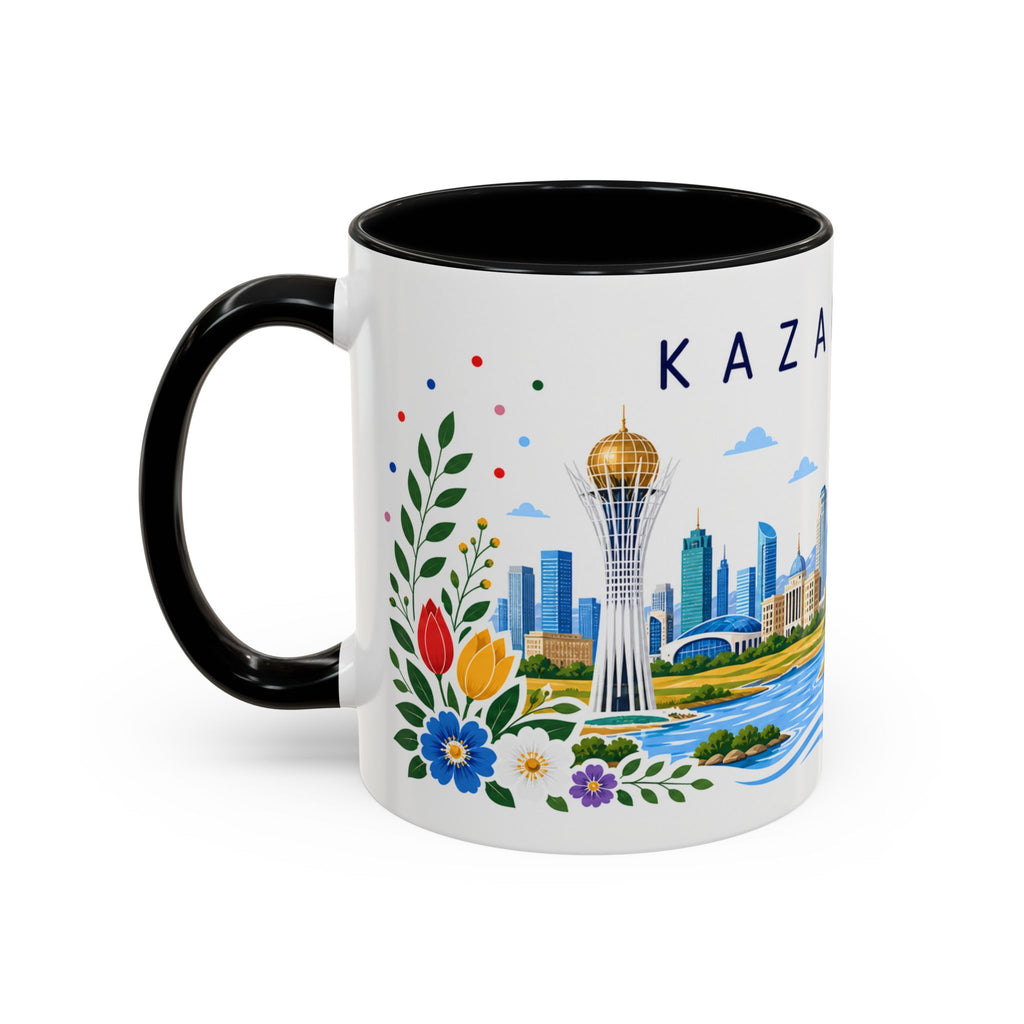 Kazakhstan Coffee Mug | Travel Souvenir Accent Mug | Place Gift Ceramic Cup 11oz 15oz