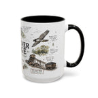 New River Gorge National Park Coffee Mug | West Virginia River Canyon Climbing Gift | Accent Color Ceramic 11oz 15oz