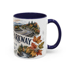 Blue Ridge Parkway Mug, Appalachia Travel Souvenir, Bucket List Gift, Accent Ceramic Coffee Mug 11oz 15oz