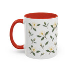 Georgia Sweetbay Magnolia Mug, State Flower Floral Coffee Cup, 11oz Botanical Gift