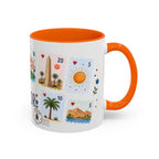 Luxor Coffee Mug | Postage Stamp Collage Mug | Travel Souvenir Accent Cup 11oz 15oz