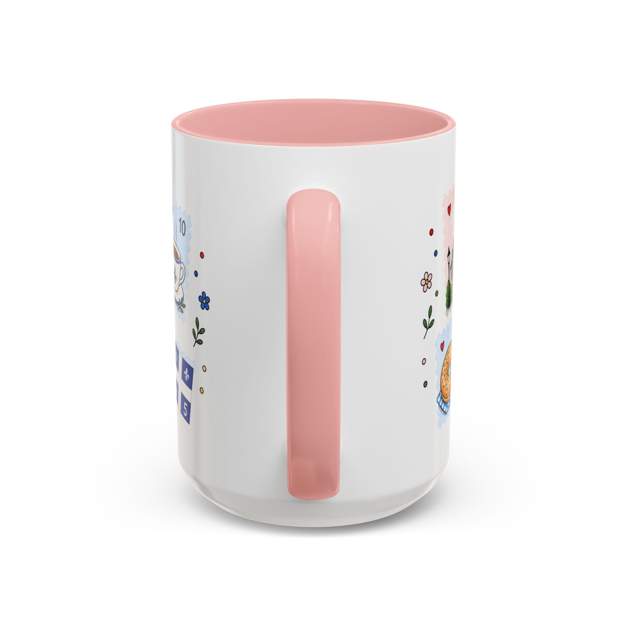 Montreal Coffee Mug | Postage Stamp Collage Mug | Travel Souvenir Accent Cup 11oz 15oz