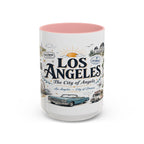 Los Angeles Coffee Mug | California Souvenir City Gift | Accent Color Ceramic 11oz 15oz