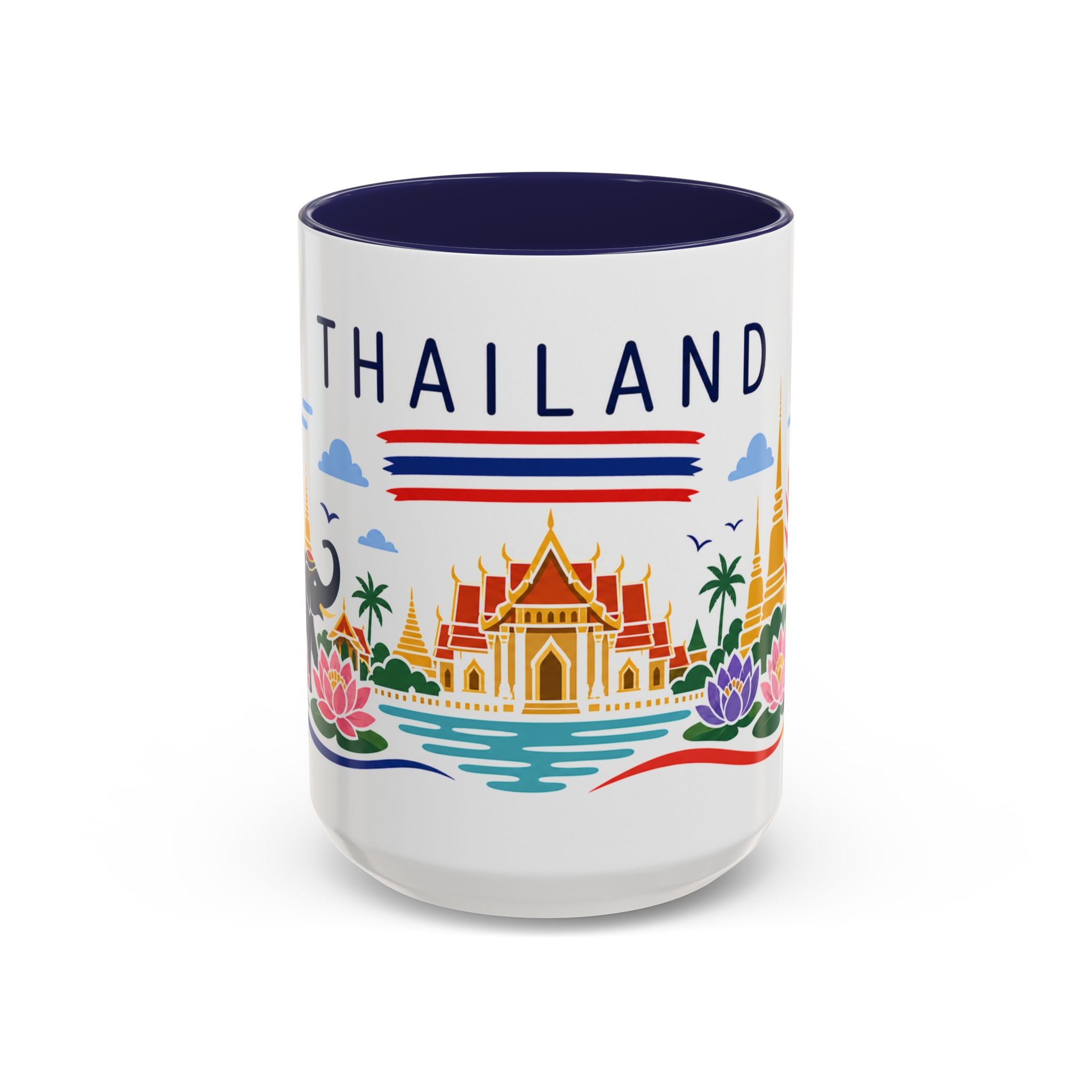 Thailand Coffee Mug | Travel Souvenir Accent Mug | Country Gift Ceramic Cup 11oz 15oz
