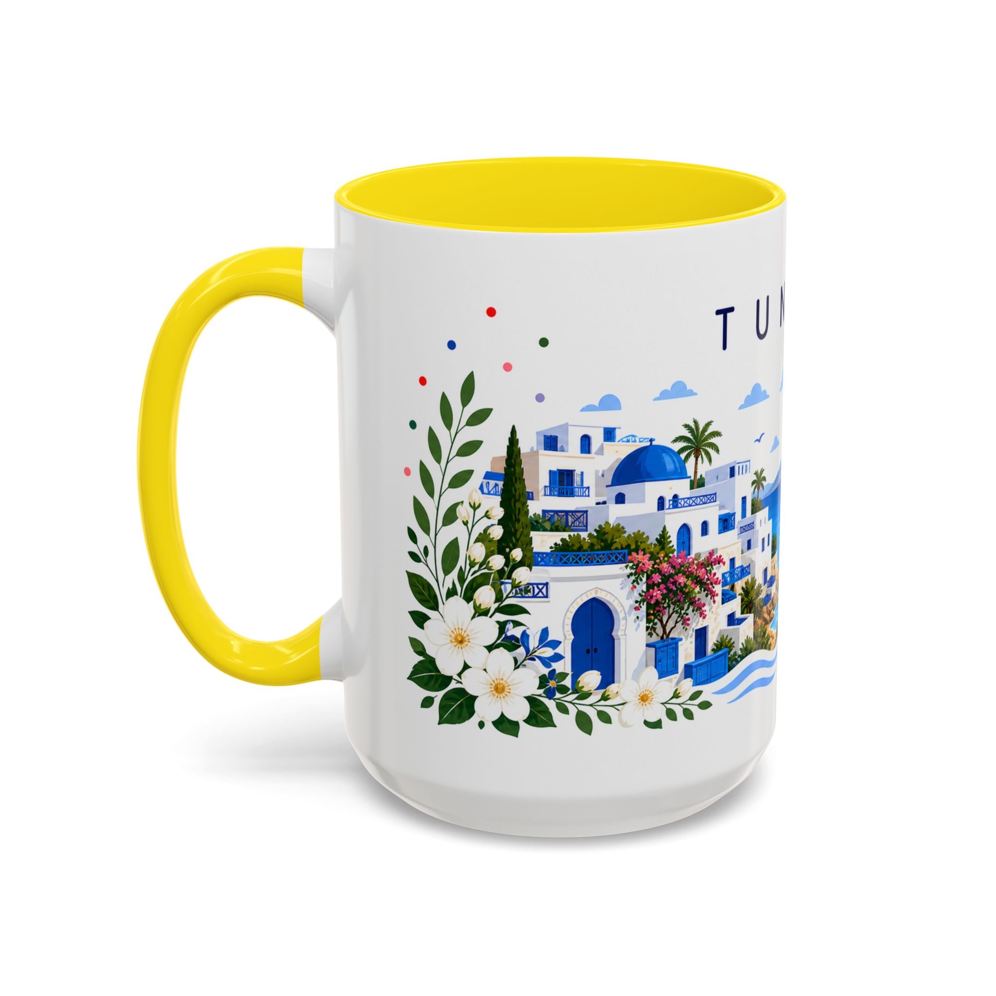 Tunisia Coffee Mug | Travel Souvenir Accent Mug | Place Gift Ceramic Cup 11oz 15oz