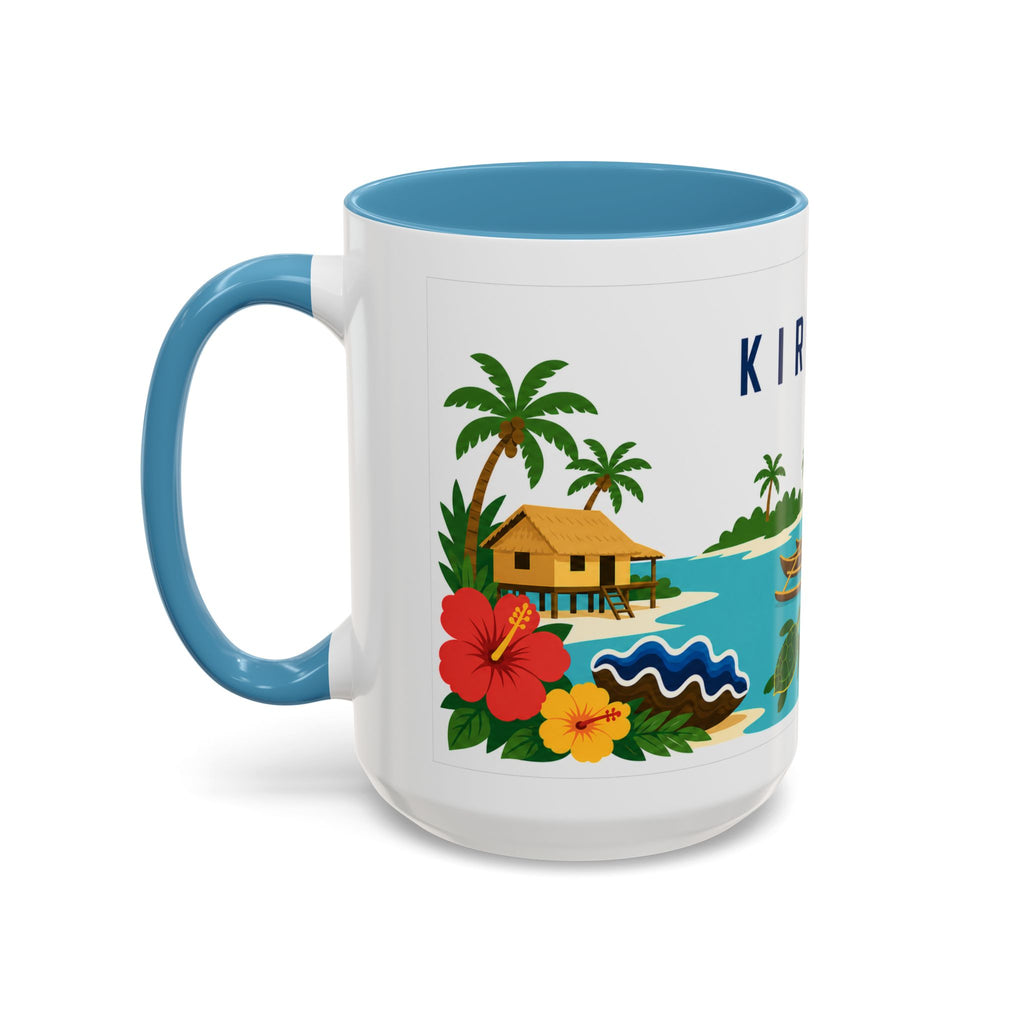 Kiribati Coffee Mug | Travel Souvenir Accent Mug | Country Gift Ceramic Cup 11oz 15oz