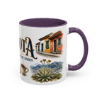 Bogota Coffee Mug | Colombia Travel Souvenir | Vintage Illustrated City Gift | 11 oz 15 oz Accent Mug