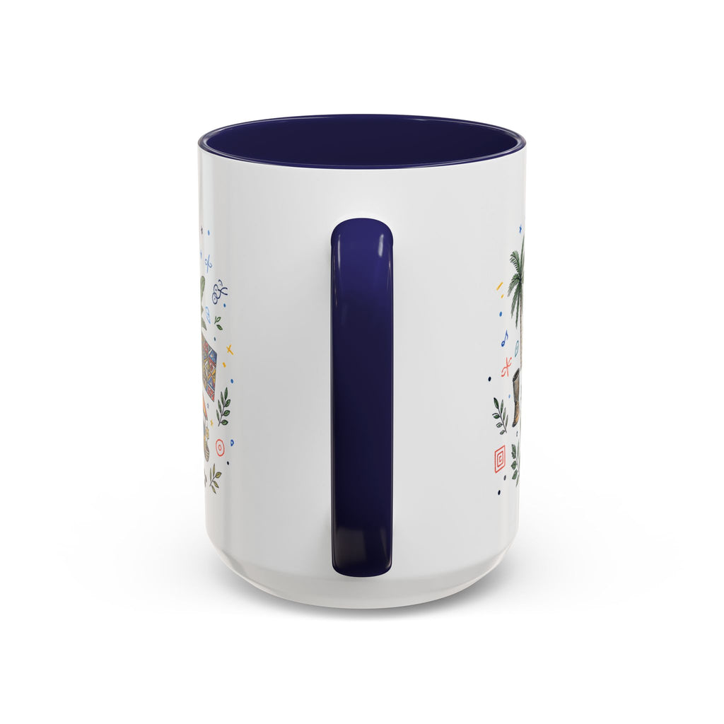 Kinshasa Coffee Mug | DR Congo Souvenir Travel Gift | Accent Color Ceramic 11oz 15oz